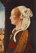 Ercole Roberti Portrait of Ginevra Bentivoglio oil painting on canvas